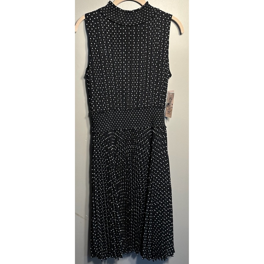 Nanette Lepore Sleeveless Polka Dot‎ Dress sz 10 Classy Preppy Sophisticated NWT